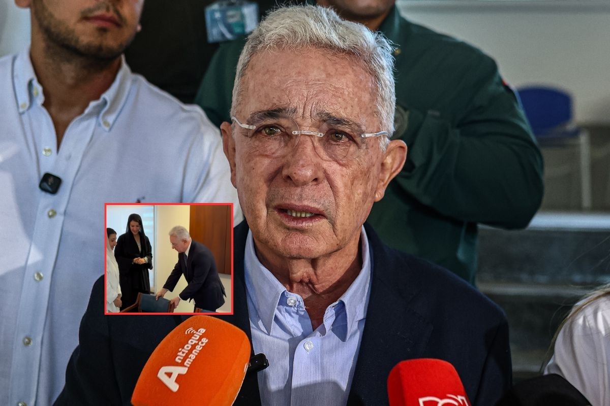 Posesión De la Espriella: Uribe llegó y se metió a reunión oficial en Cali