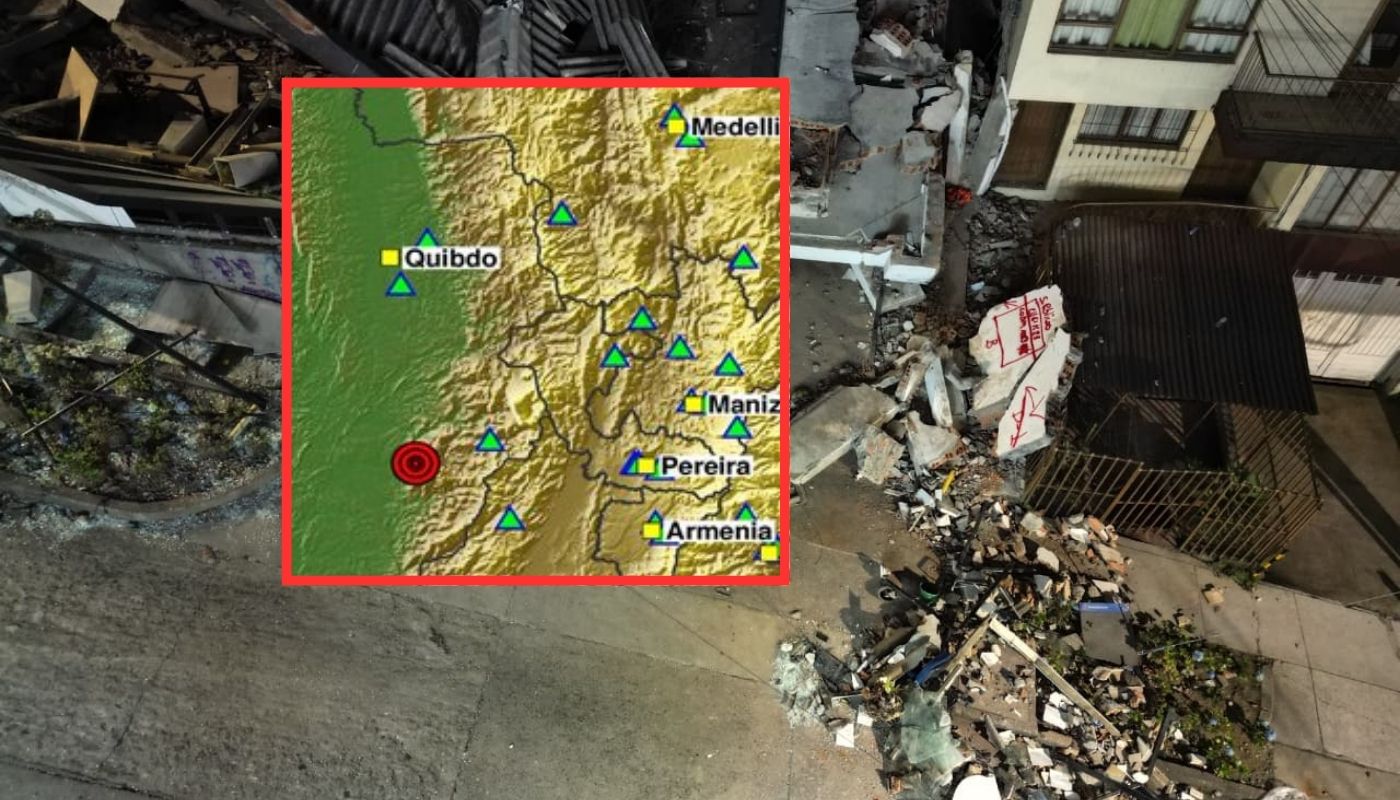 Nueva réplica de terremoto en Colombia de magnitud 3.6 en San José del Palmar