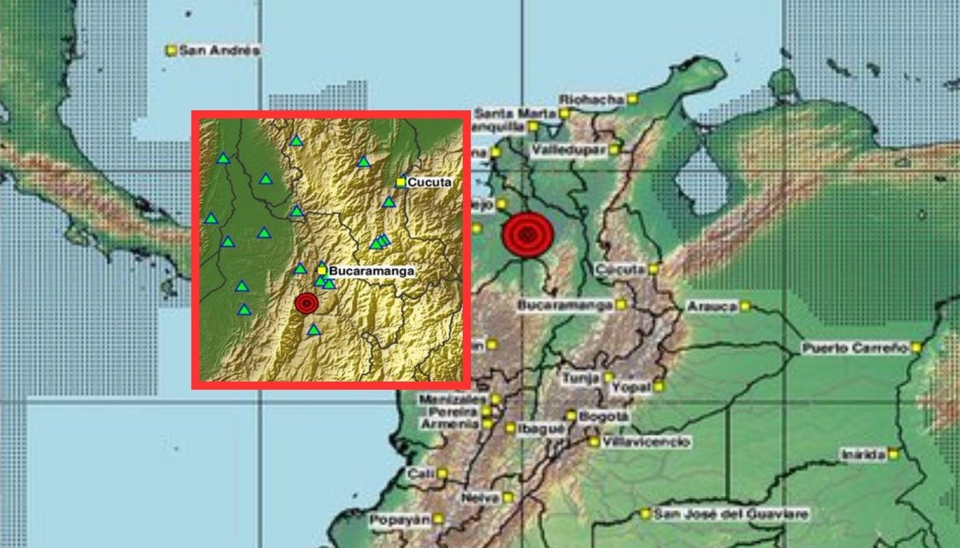 Temblores en Colombia en Los Santos (Santander), océano Pacífico e Istmina 