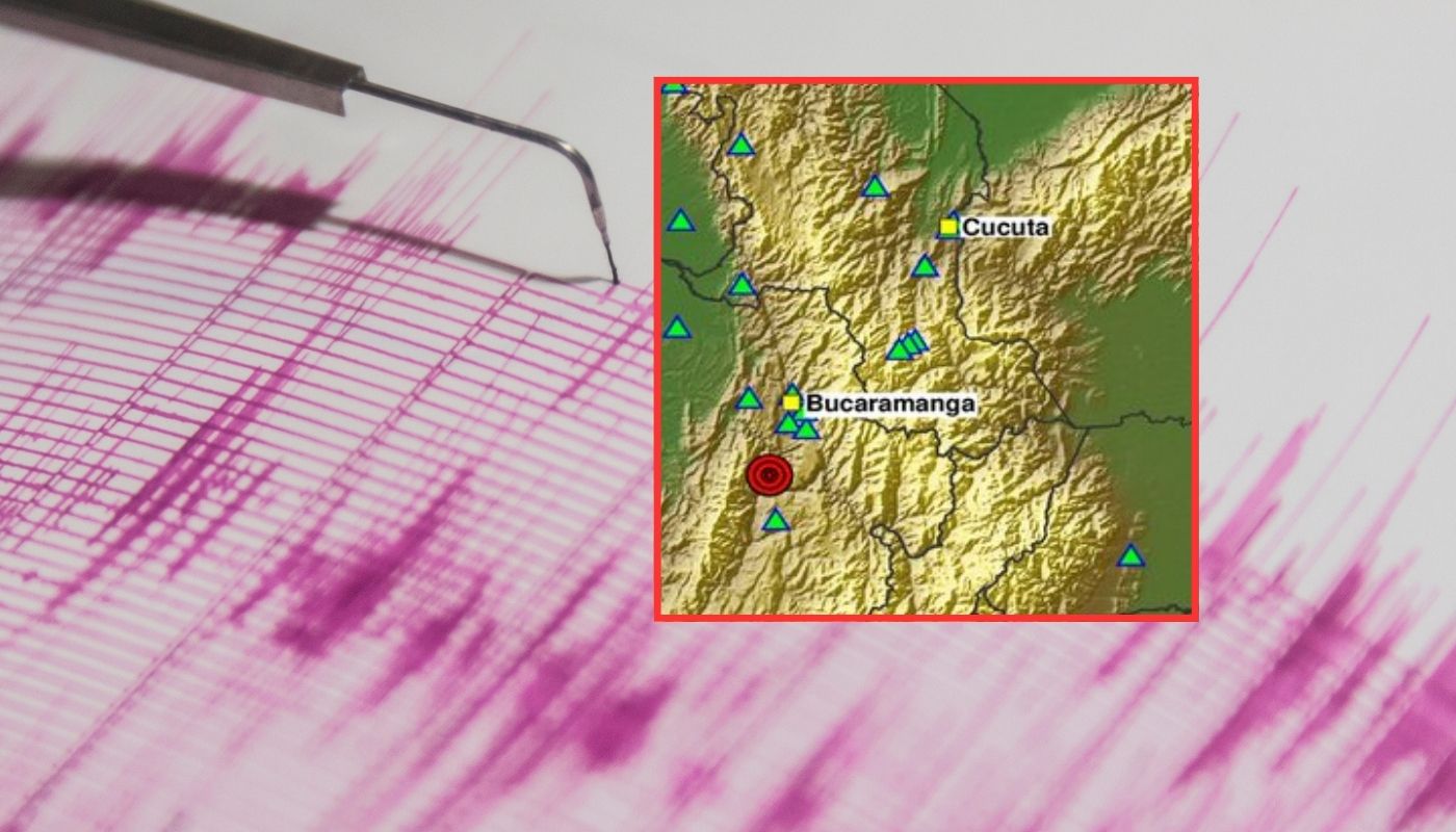 Temblor en Colombia de magnitud 3.3 en los Santos (Santander) hoy 12062026