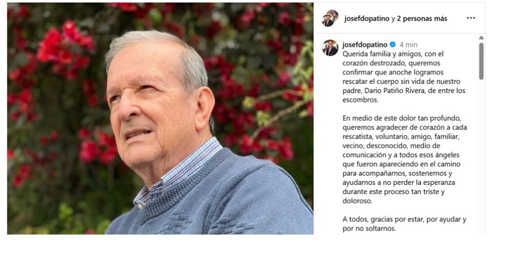 La familia confirmó el fallecimiento - Instagram