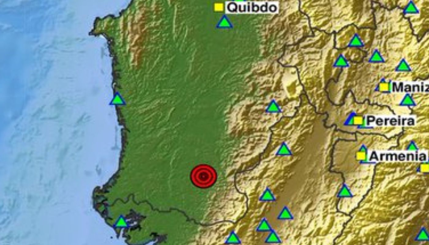 Temblor en Colombia de magnitud 2.8 en Litoral del San Juan, Chocó, hoy 130826