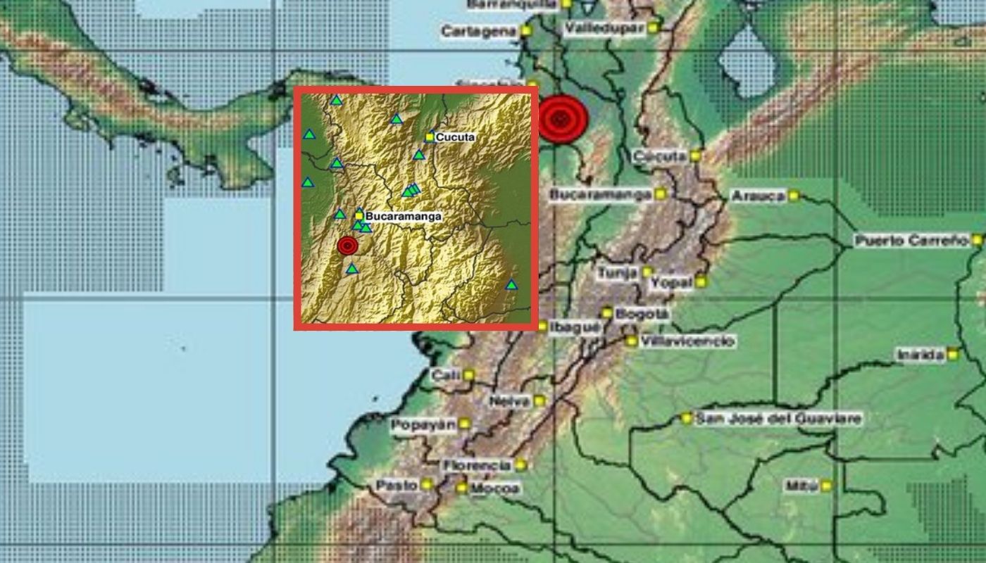 Temblor en colombia d emagnitud 3.0 en LoS Santos (Santander) hoy 13/08/2026
