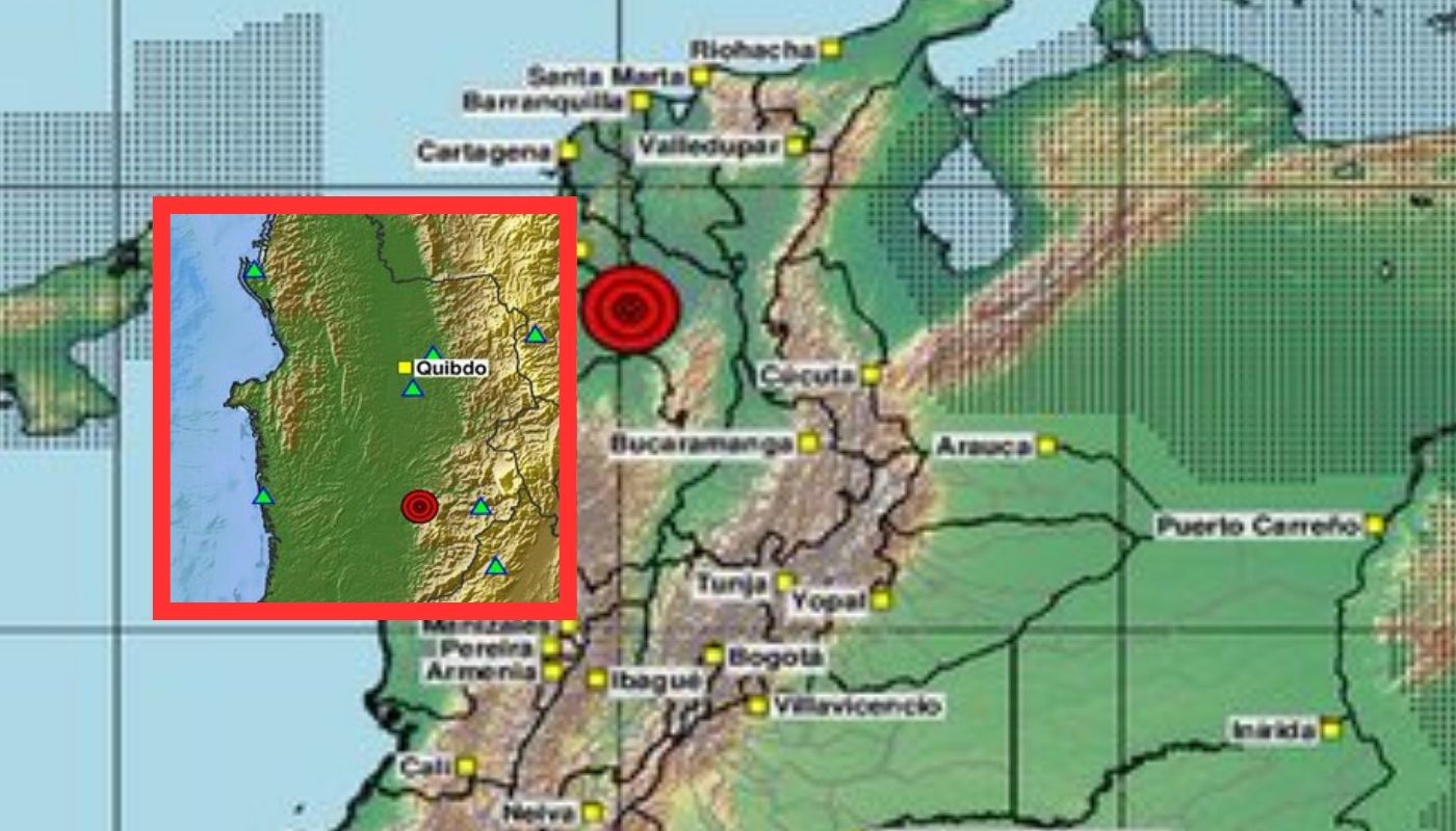 Temblor de magnitud 4.0 en Nóvita - Chocó (Colombia) hoy 1308 2026