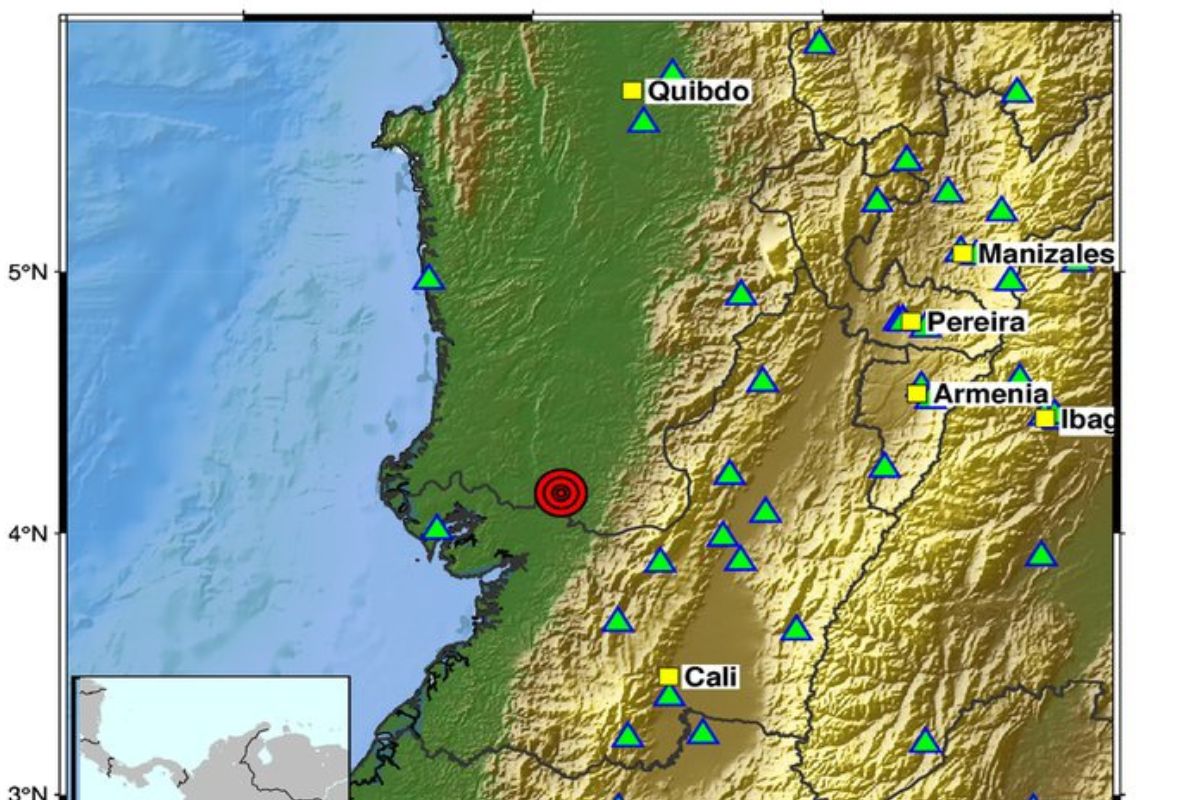 Conozca los detalles de los sismos registrados por el Servicio Geológico Colombiano en Chocó y Antioquia durante la madrugada de este viernes.