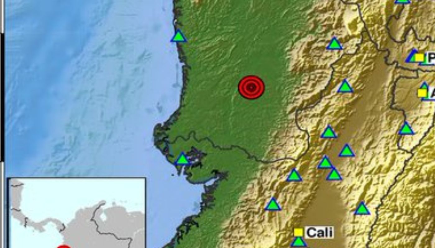 Temblor en Colombia de magnitud 2.5 en San Juan (Chocó) hoy 15082026 