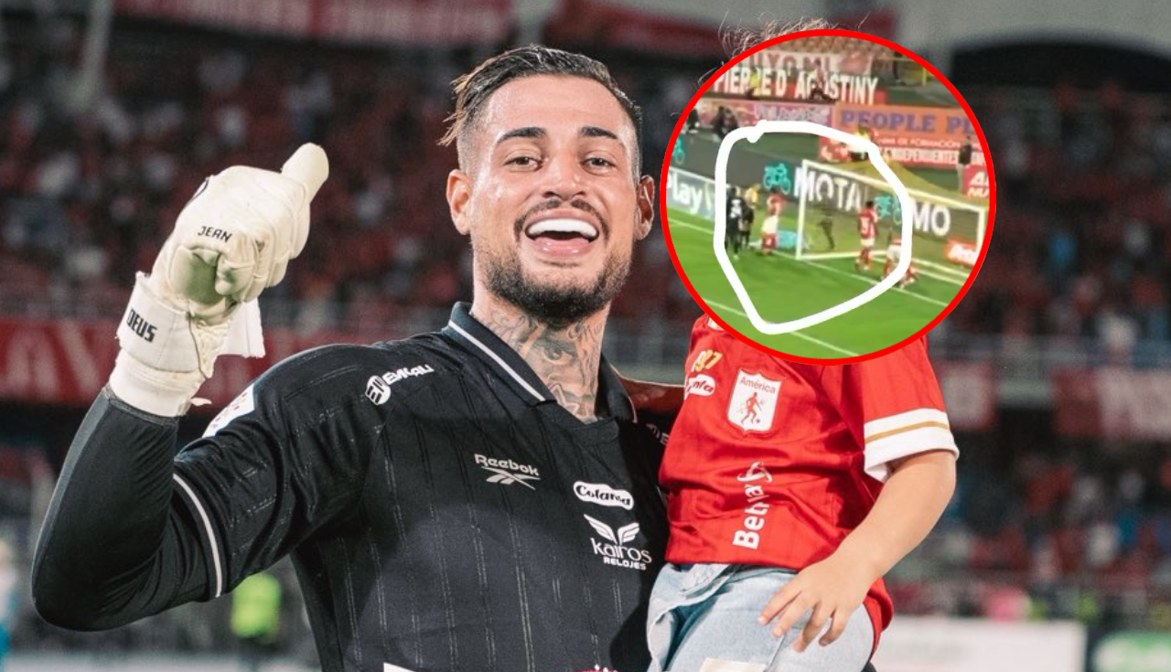 Jean Fernandes, América: video de la agresión de hincha de Santa Fe en El Campín