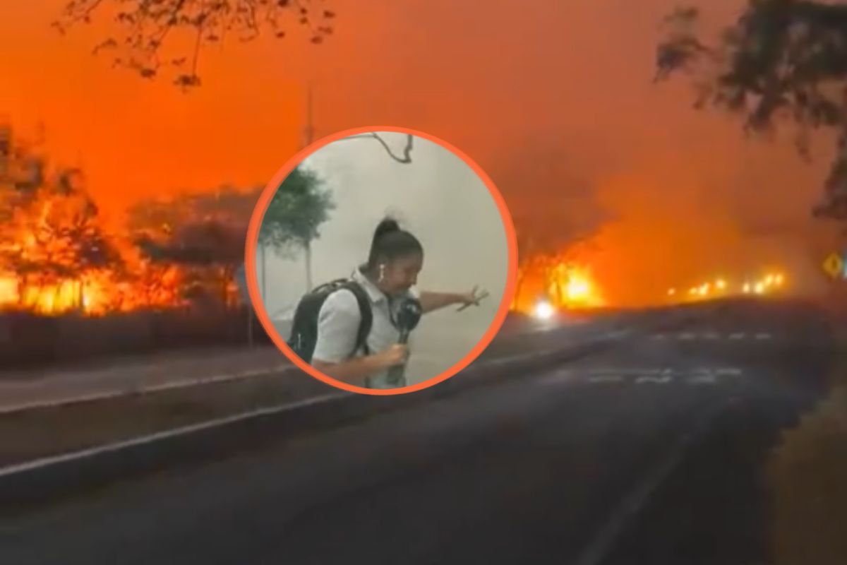 Conozca los dramáticos detalles del momento en que la periodista Maryuri Trujillo quedó rodeada por un incendio en el Tolima durante una transmisión. 