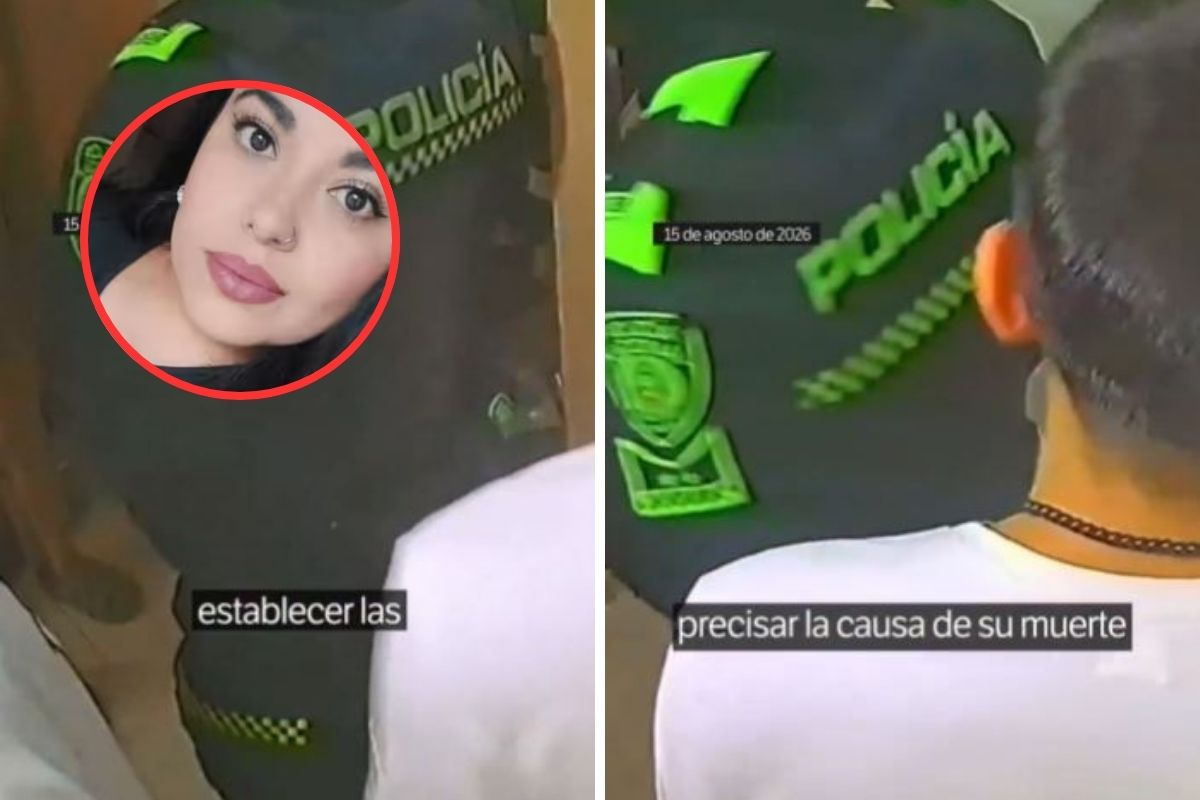 Momento en el que la Policía ingresa a la vivienda de Yénifer García, la mujer que murió durante una sesión de tatuaje en Bogotá