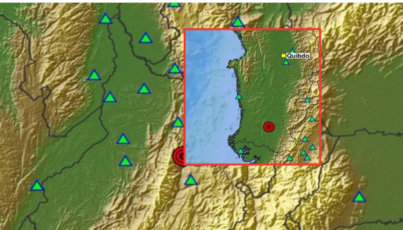 Sismos de magnitud 3,1 y 3,0 tuvieron epicentro en Santander y Chocó