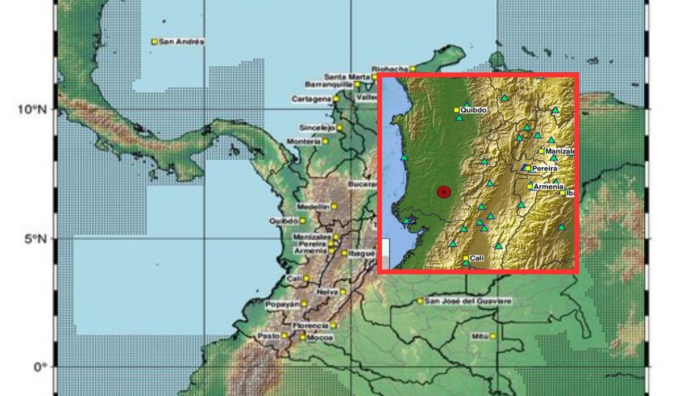 Temblor en Colombia de magnitud 3.6 en Istmina (Chocó) en noche del 26082026