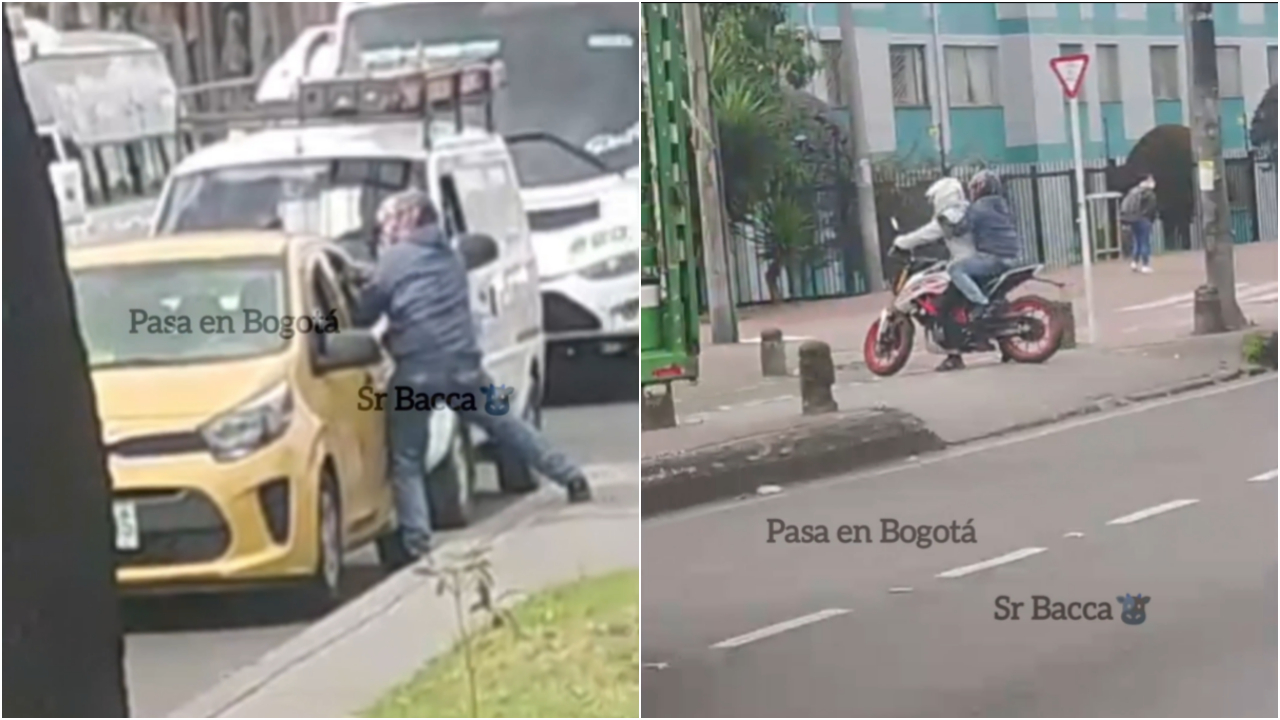 Atraco en Bogotá: ladrón disparó dentro de taxi en avenida Boyacá y hay video