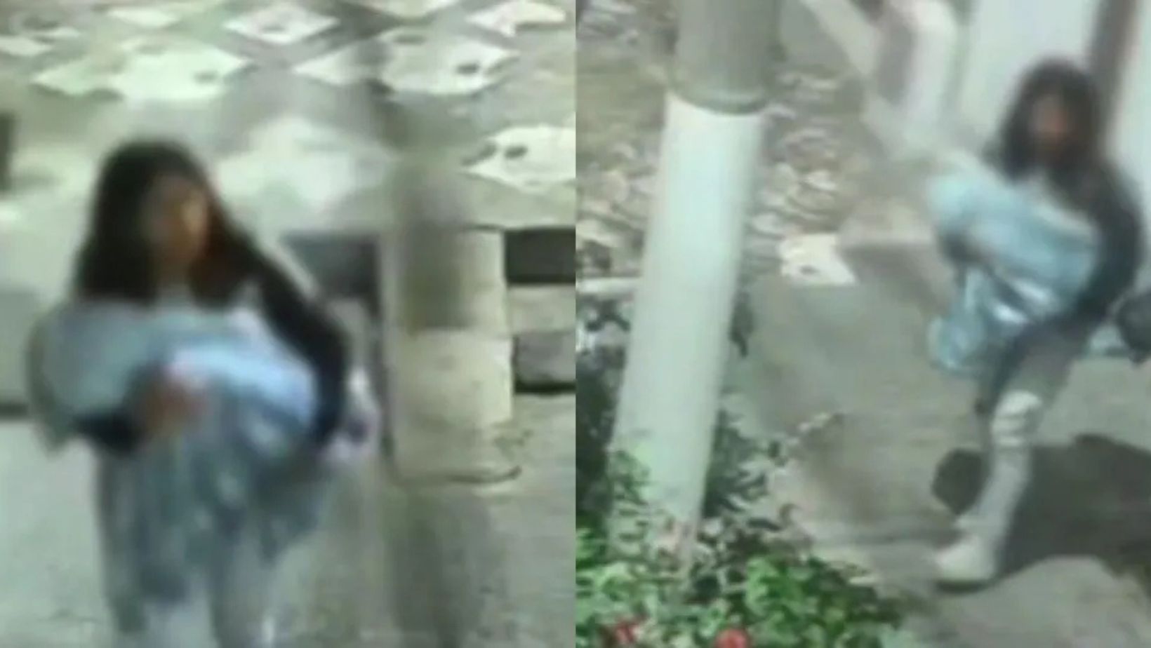 Video: mujer abandonó enfrente de una casa a su bebé de un año en Bogotá