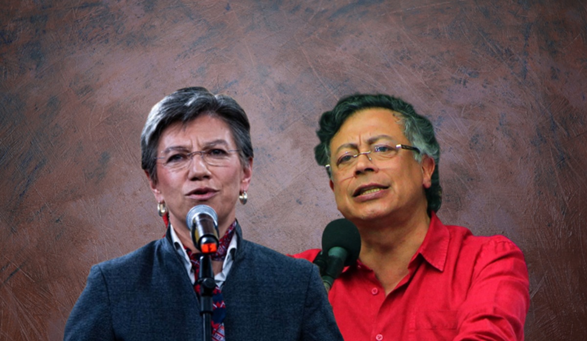 Gustavo Petro usa foto con Claudia López en plan contra Abelardo de la Espriella