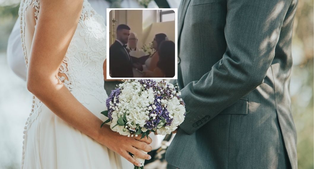Video viral de matrimonio con mujer que dio al novio prueba de embarazo pública