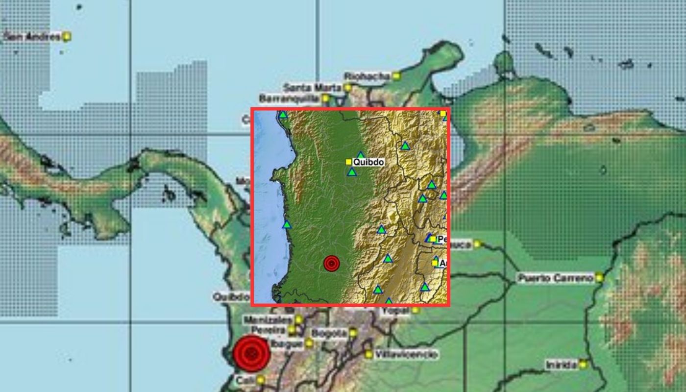 Temblor en Colombia de magnitud 3.2 en Istmina - Chocó este martes 15/09/2026