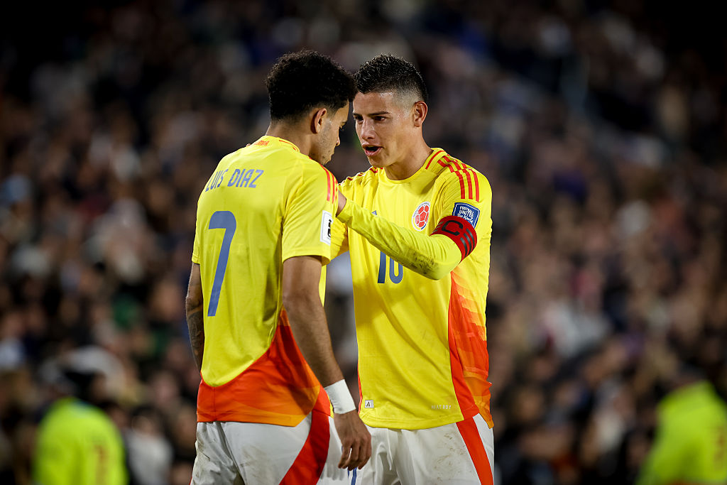 Luis Díaz y James Rodríguez