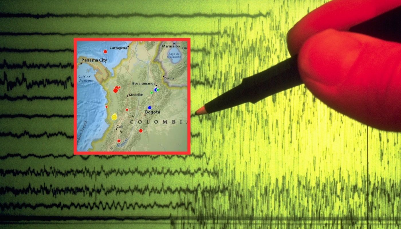 Madrugada movida en Colombia por cuatro sismos en Chocó y el Pacífico