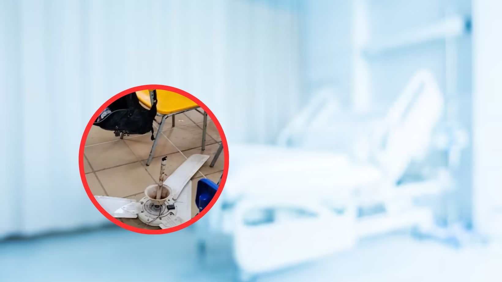 Ventilador se desprendió del techo de un colegio y golpeó a dos estudiantes