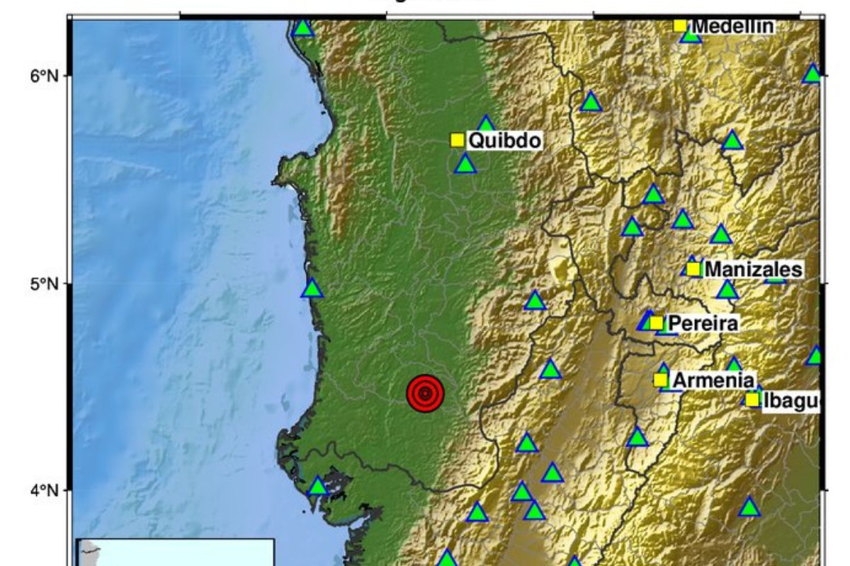 temblor hoy en Colombia Chocó