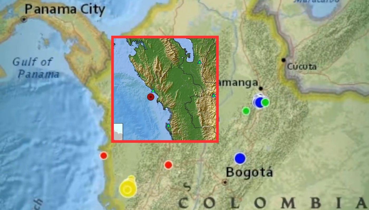 Temblor de magnitud 4. 4 cerca a Juradó (Chocó) en madrugada de hoy 18092026