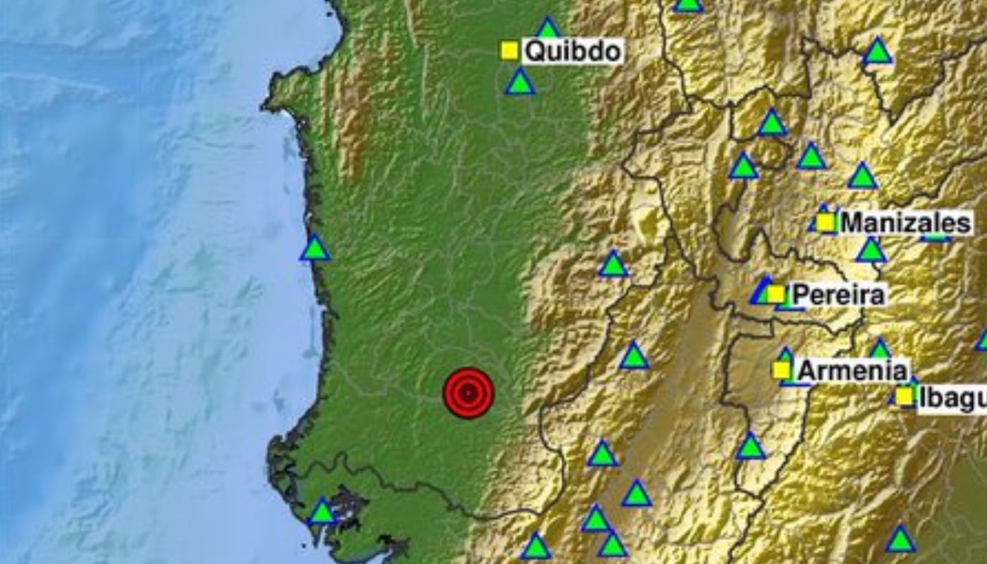 Temblor de magnitud 4.0 en Istmina (Chocó) en madrugada de hoy 19092026