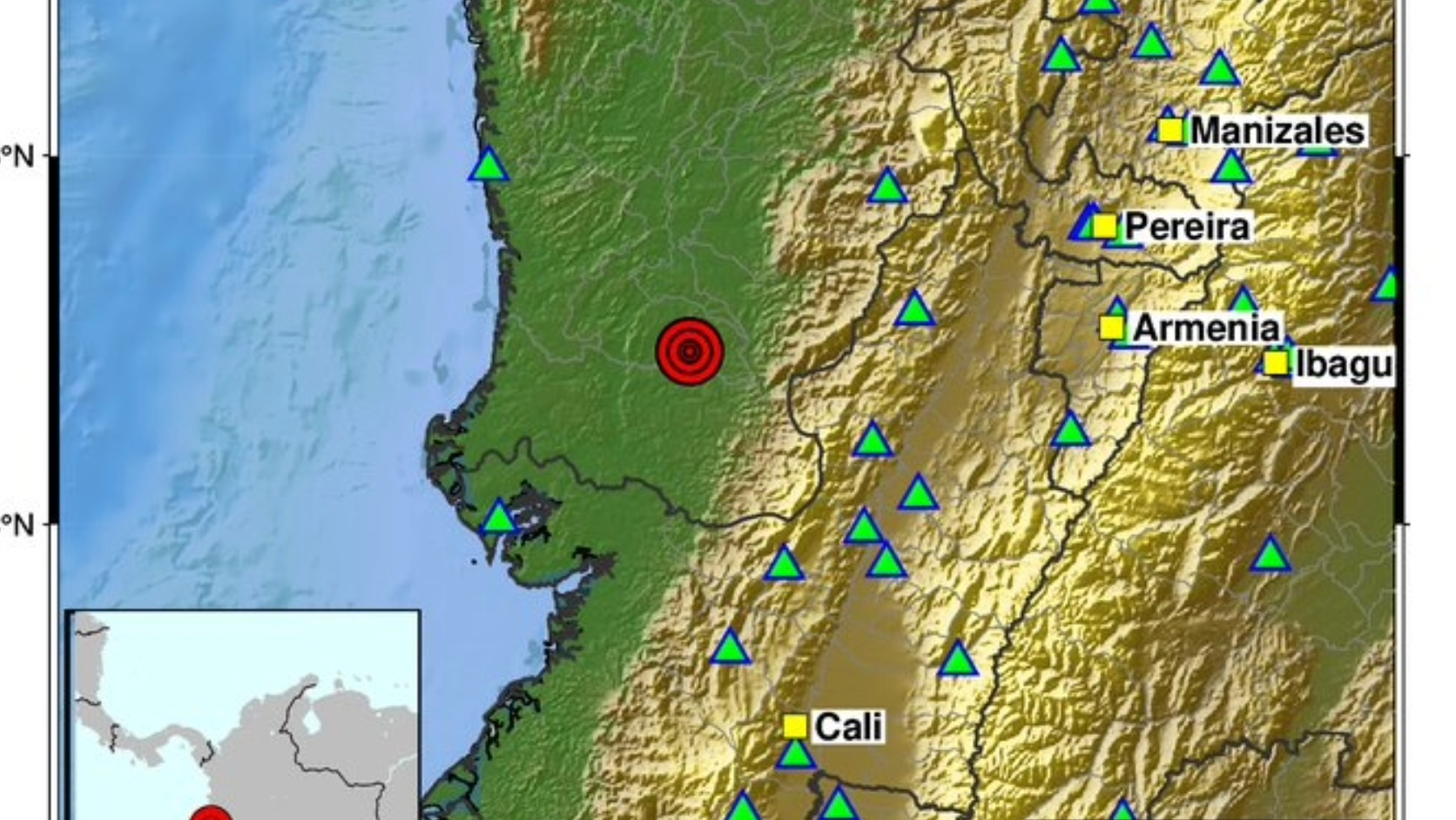 Temblor fuerte en Colombia: sismo en Chocó con sonido extraño