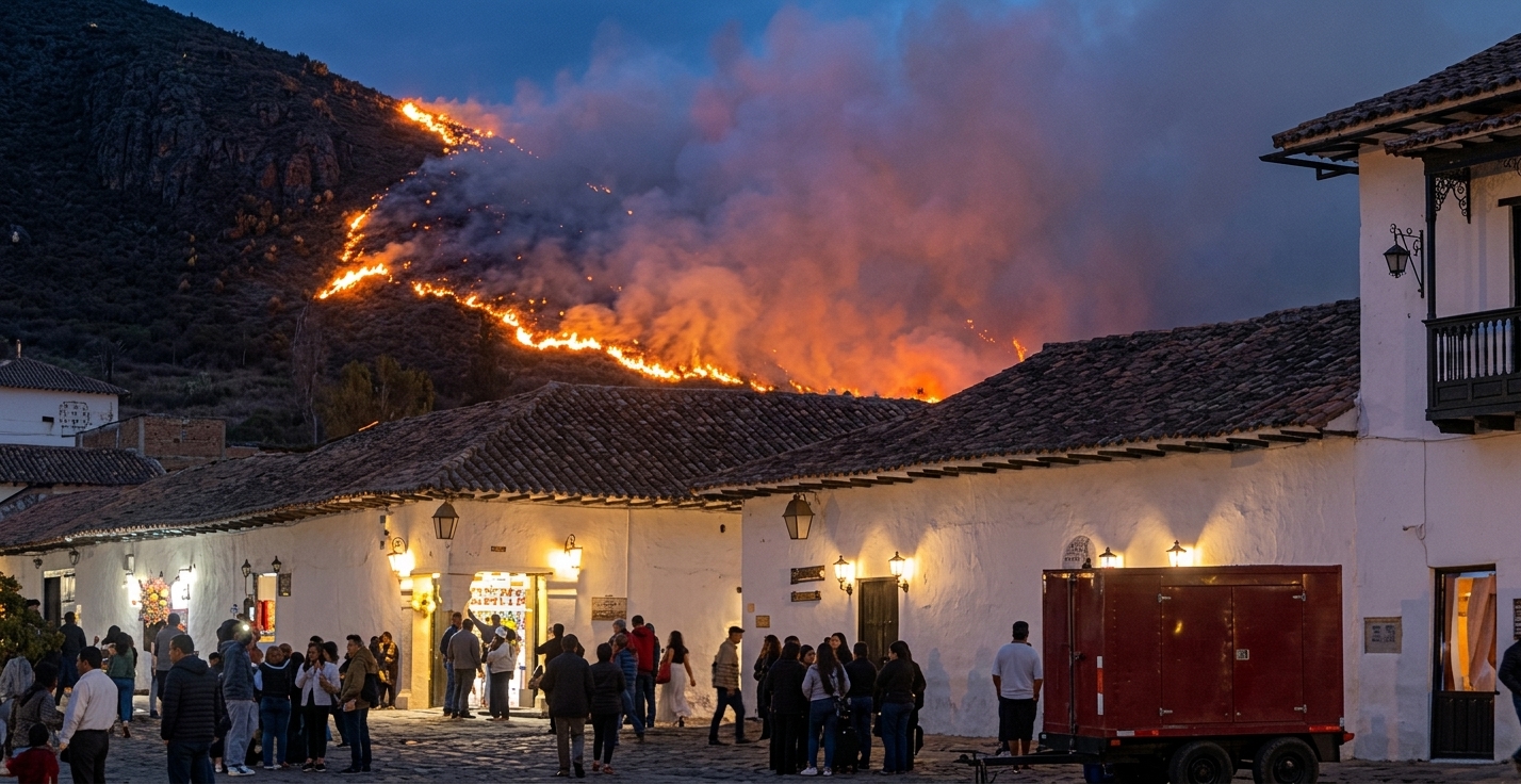 El incendio permanece activo en el sector La Marmolera, mientras bomberos, comunidad y organismos de socorro trabajan para frenar su avance.