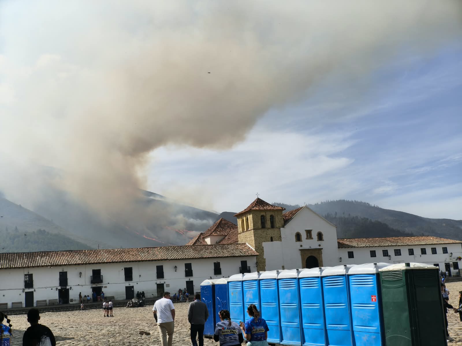 Incendio en Villa de Leyva