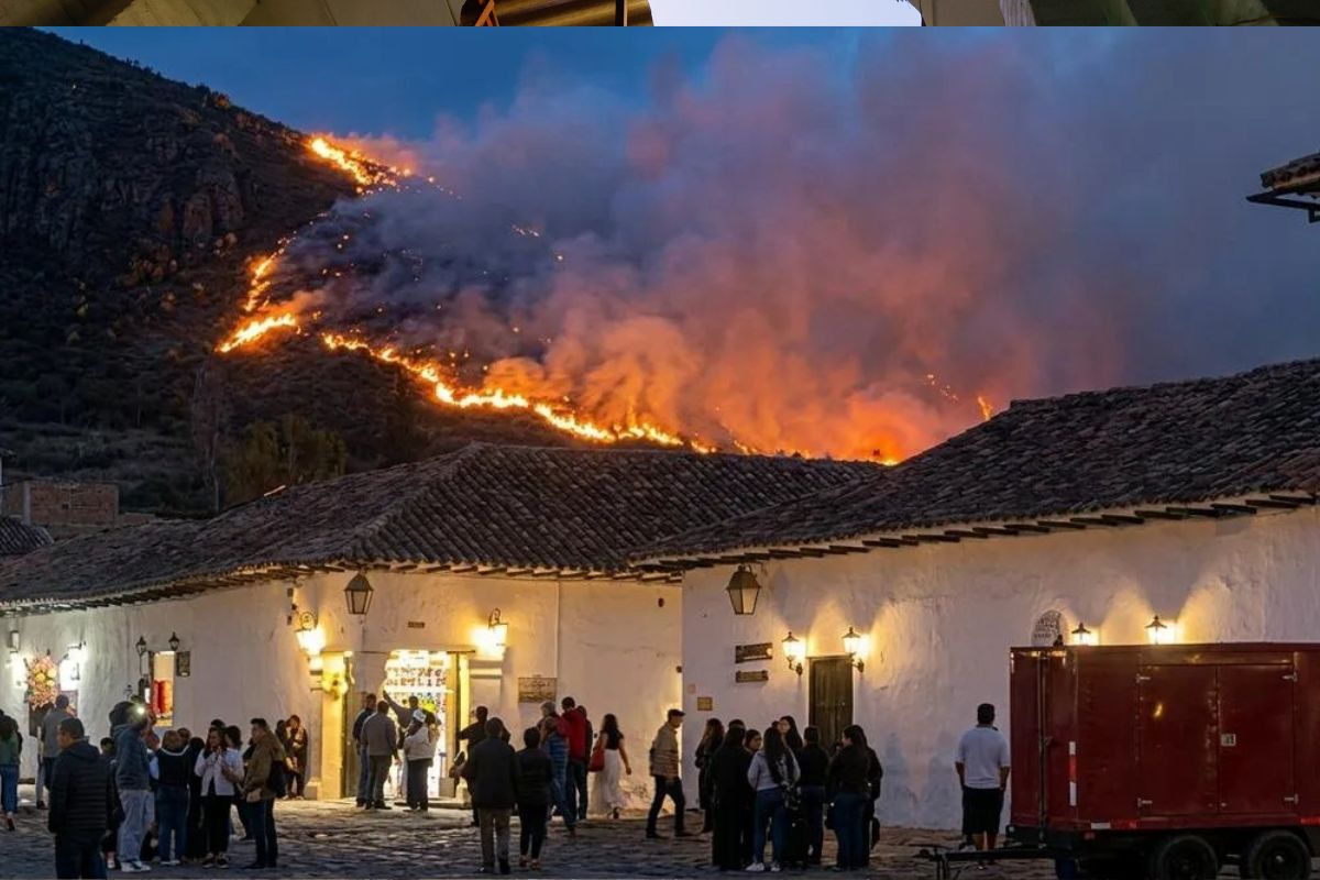 Últimas noticias del incendio en Villa de Leyva hoy EN VIVO: qué pasó en el hotel Arcoíris, Duruelo y qué sabe de las causas del incendio forestal