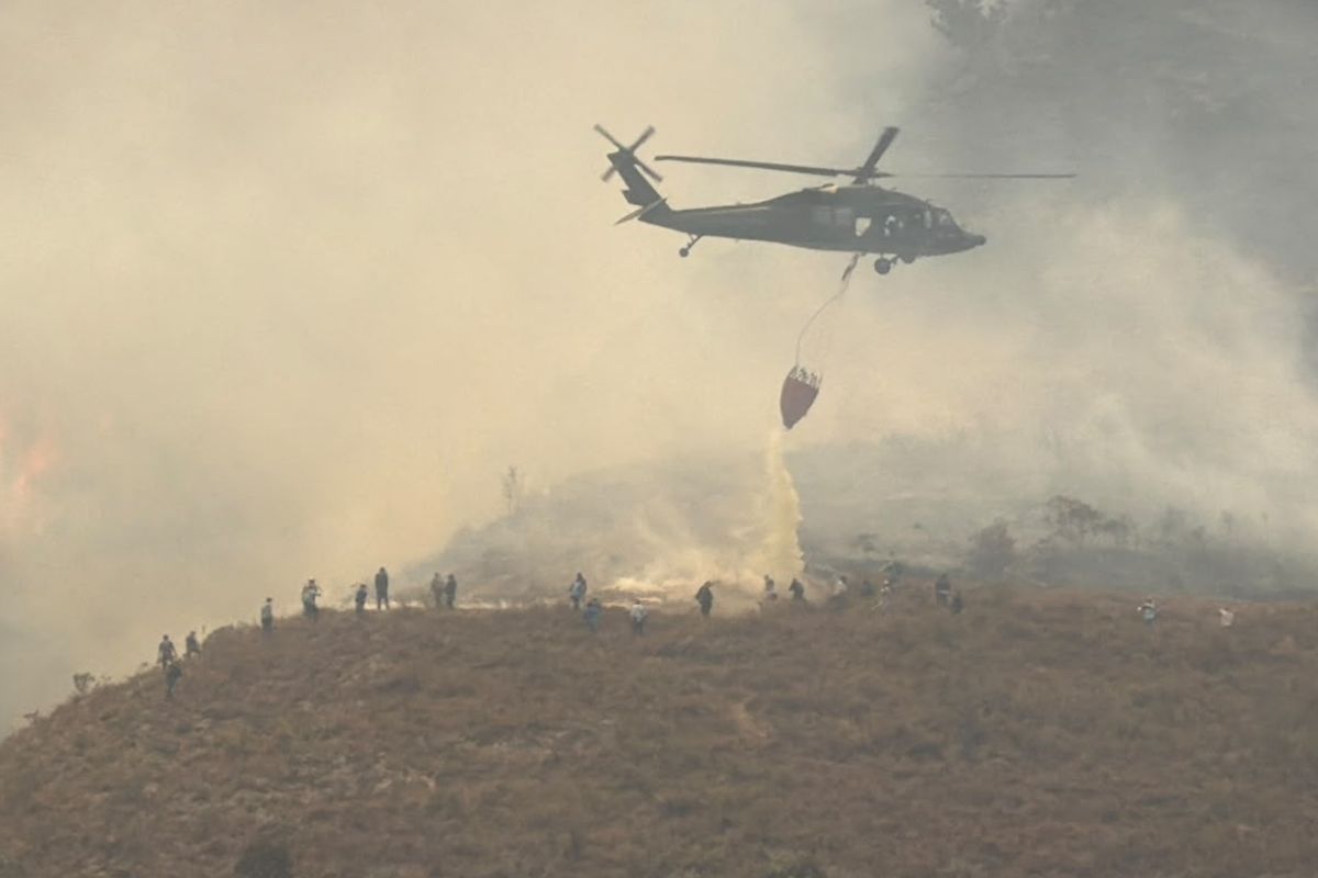 El incendio forestal en el Santuario de Iguaque y Villa de Leyva registra un 80 % de avance. Autoridades investigan el origen intencional de las llamas
