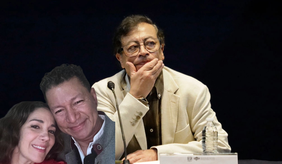 Gustavo Petro, Sondra Macollins y Moisés Garvin