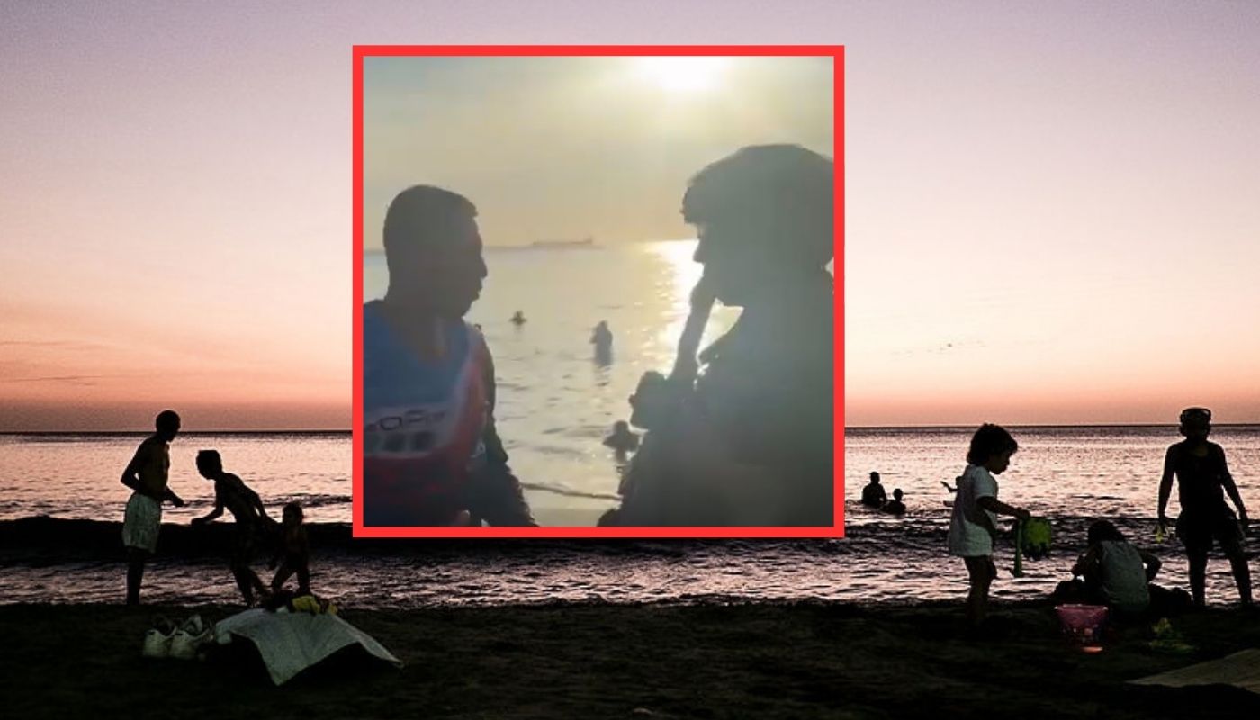 Militares patrullaban playa de Santa Marta y recibieron aplausos de turistas