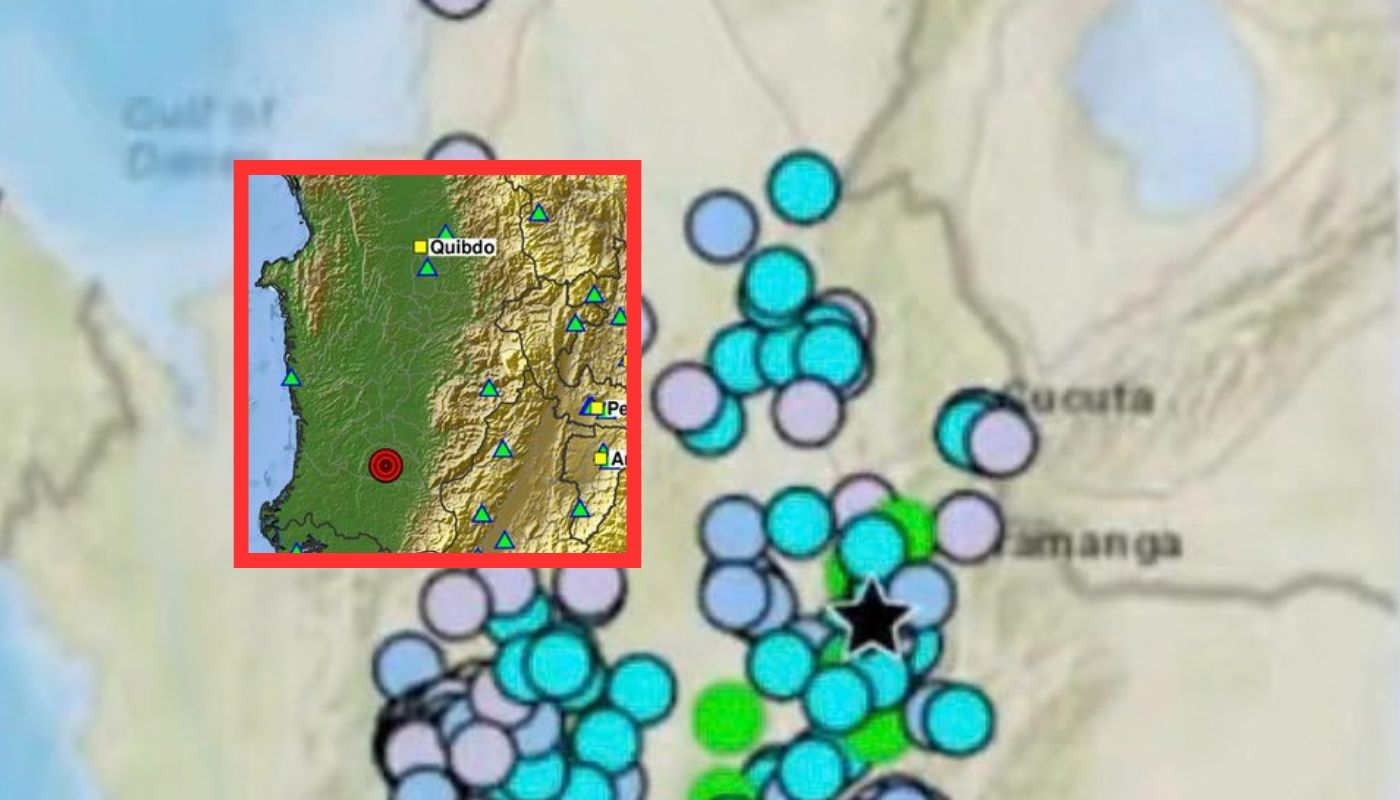 Temblor de magnitud 3.1. en Istmina (Chocó) y serie de sismos en noche de hoy