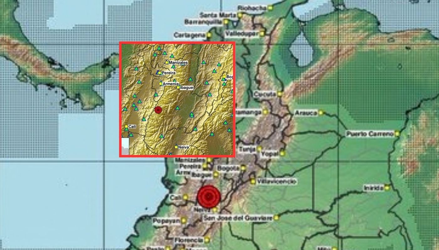 Doble temblor en Chaparral (Tolima) en la madrugada de hoy viernes 25092026