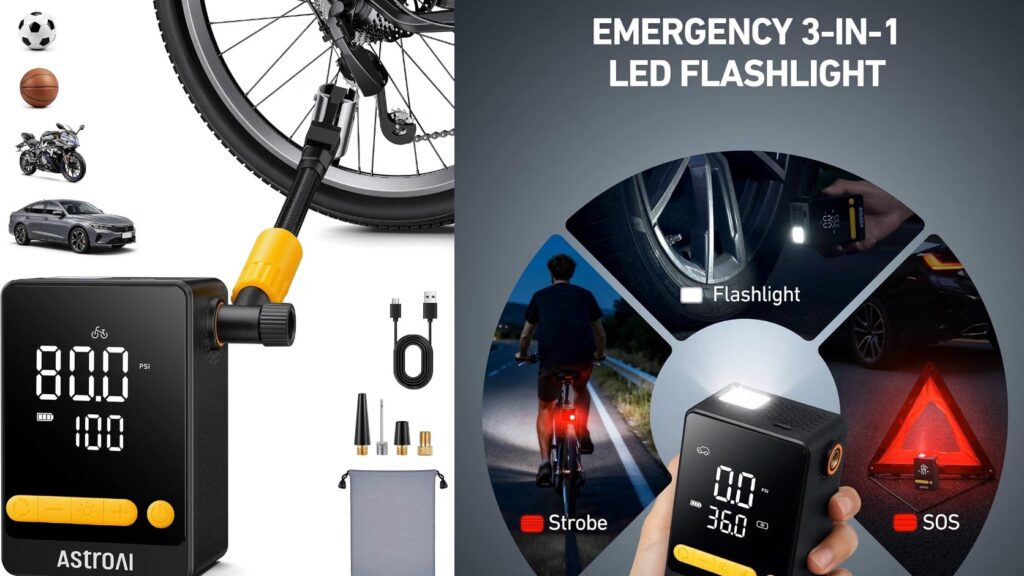 Compresor de aire para bicicletas.