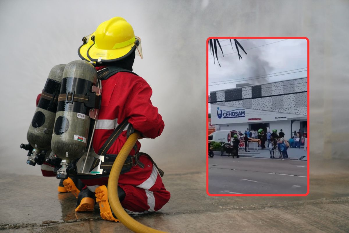Clínica Santa Mónica se incendió en Barranquilla, pero salvaron a pacientes