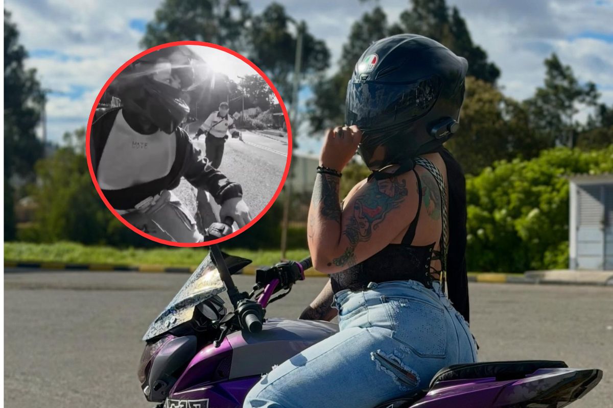 Natalia Biker: motociclista que se grabó escapando de un retén y comparendos