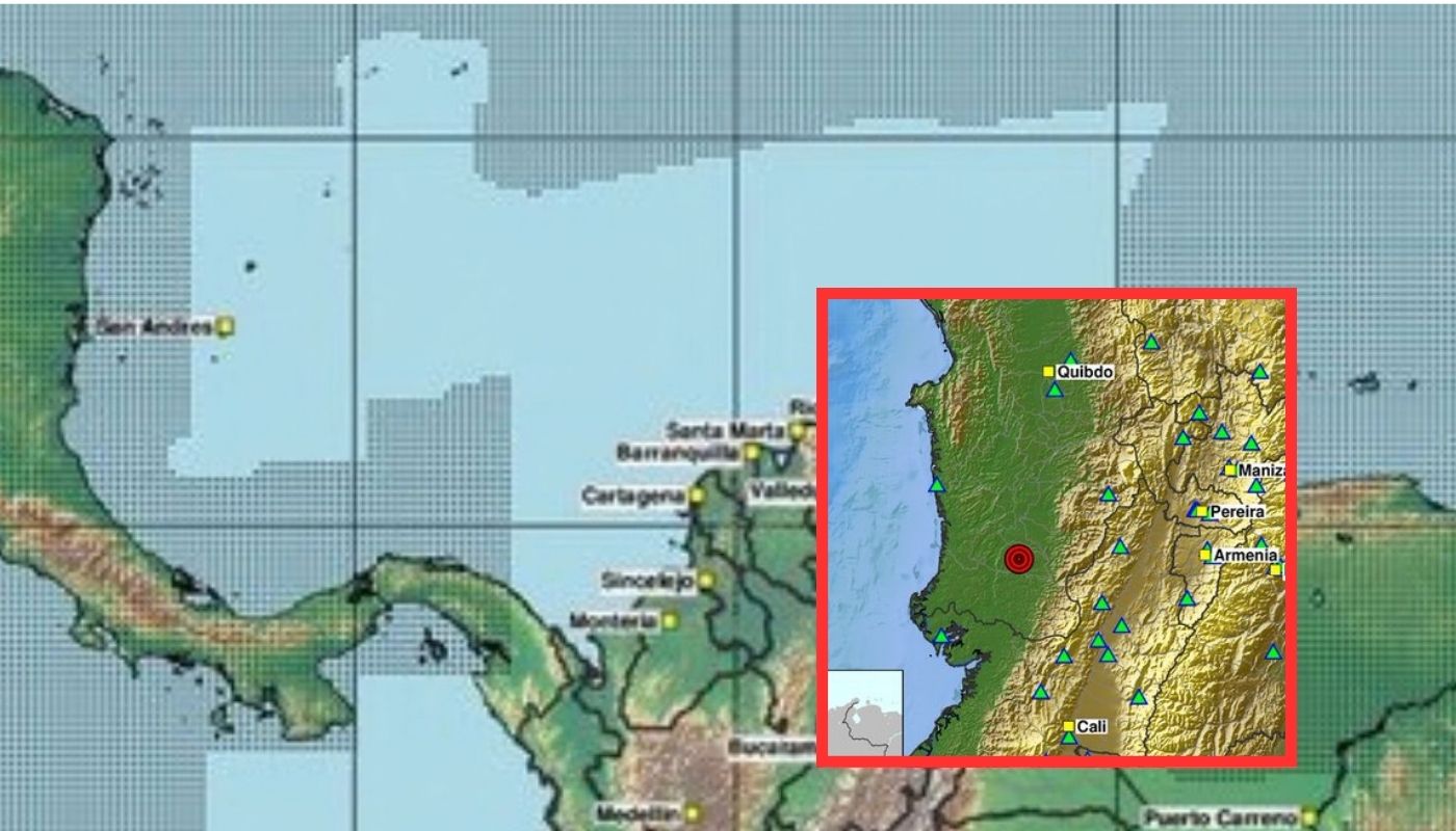 Temblor en Colombia de magnitud 3.8 en Istmina (Chocó) este martes 29092026