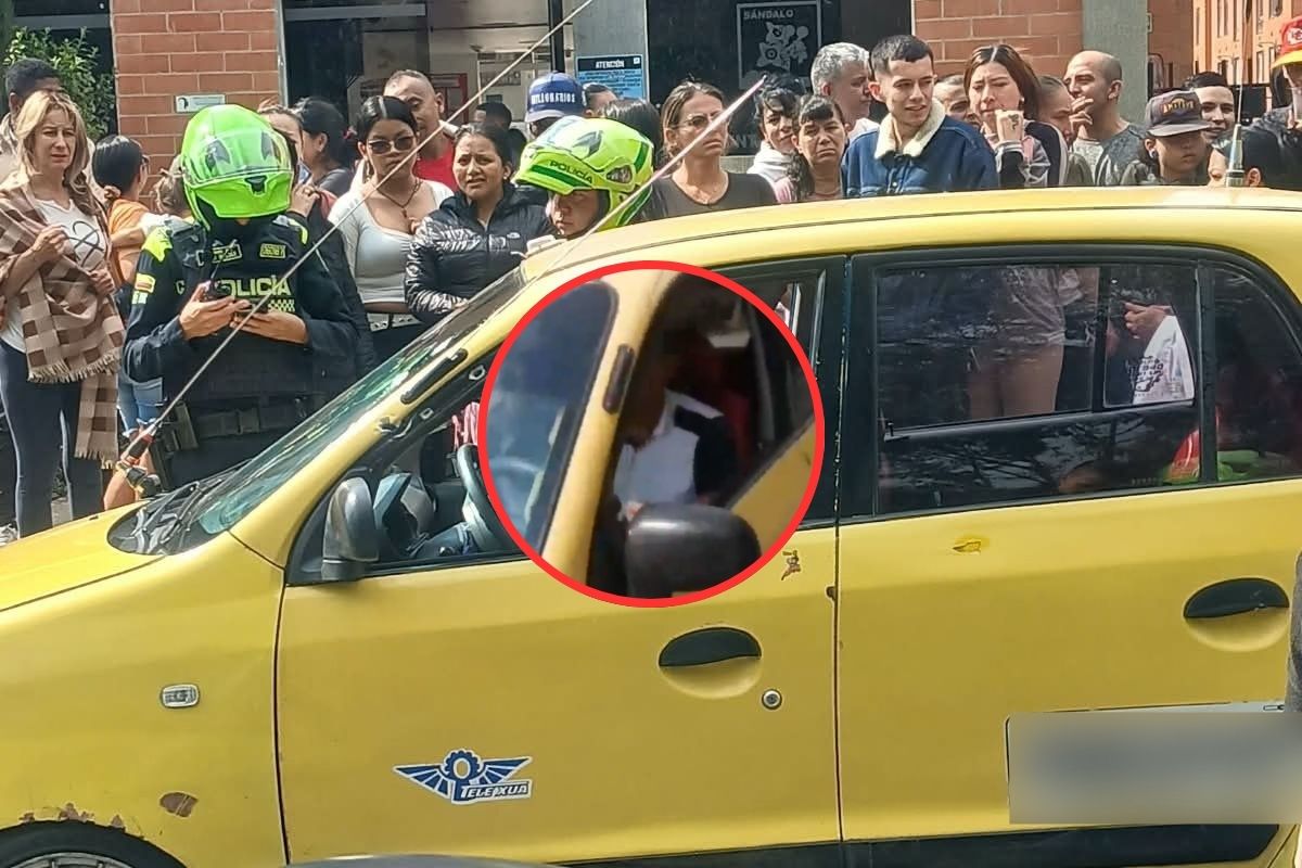 Imágenes del sicariato en Ciudad Verde, Soacha, en el que un taxista fue asesinado