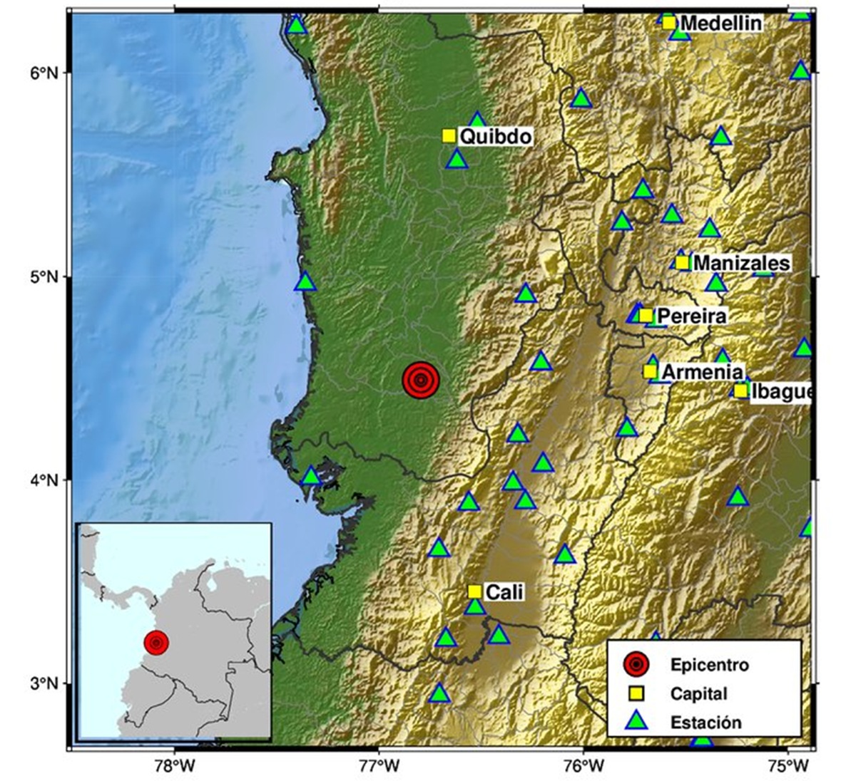 Temblor en Colombia
