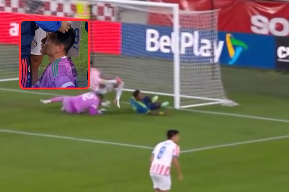 Colombia v Paraguay hoy: Aldair Quintana sufrió golpe y sangró