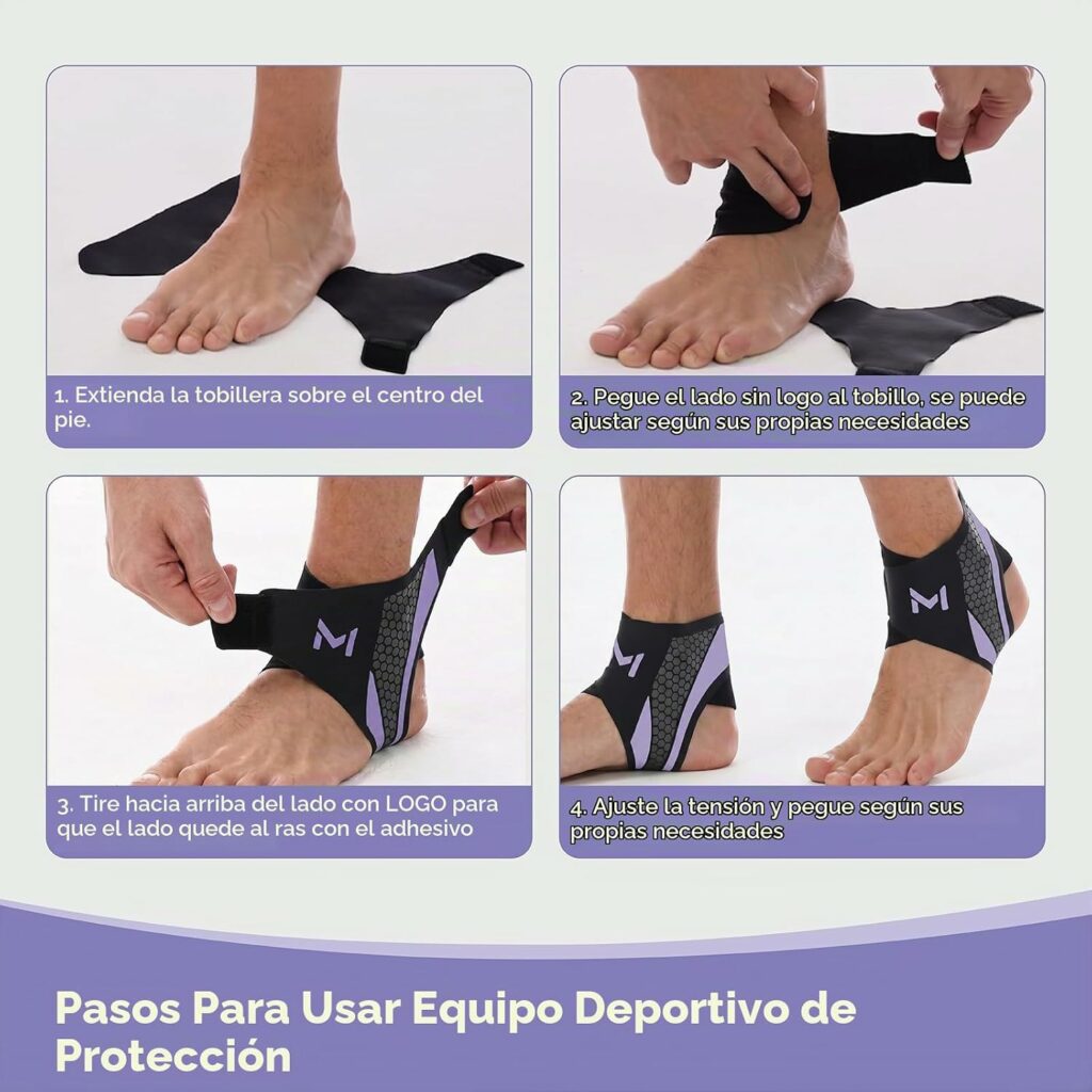 Tobillera para jugar fútbol.