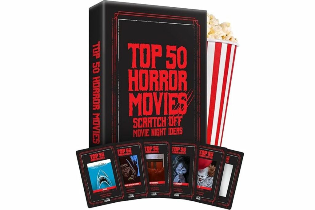 Las 50 mejores tarjetas de rascar de películas de terror. Regalos para noche de cine de Halloween / Amazon
