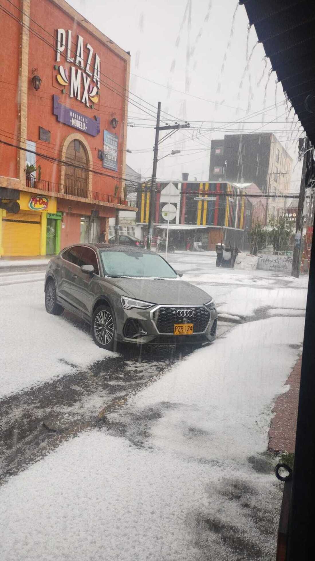 Granizada en Modelia, Bogotá