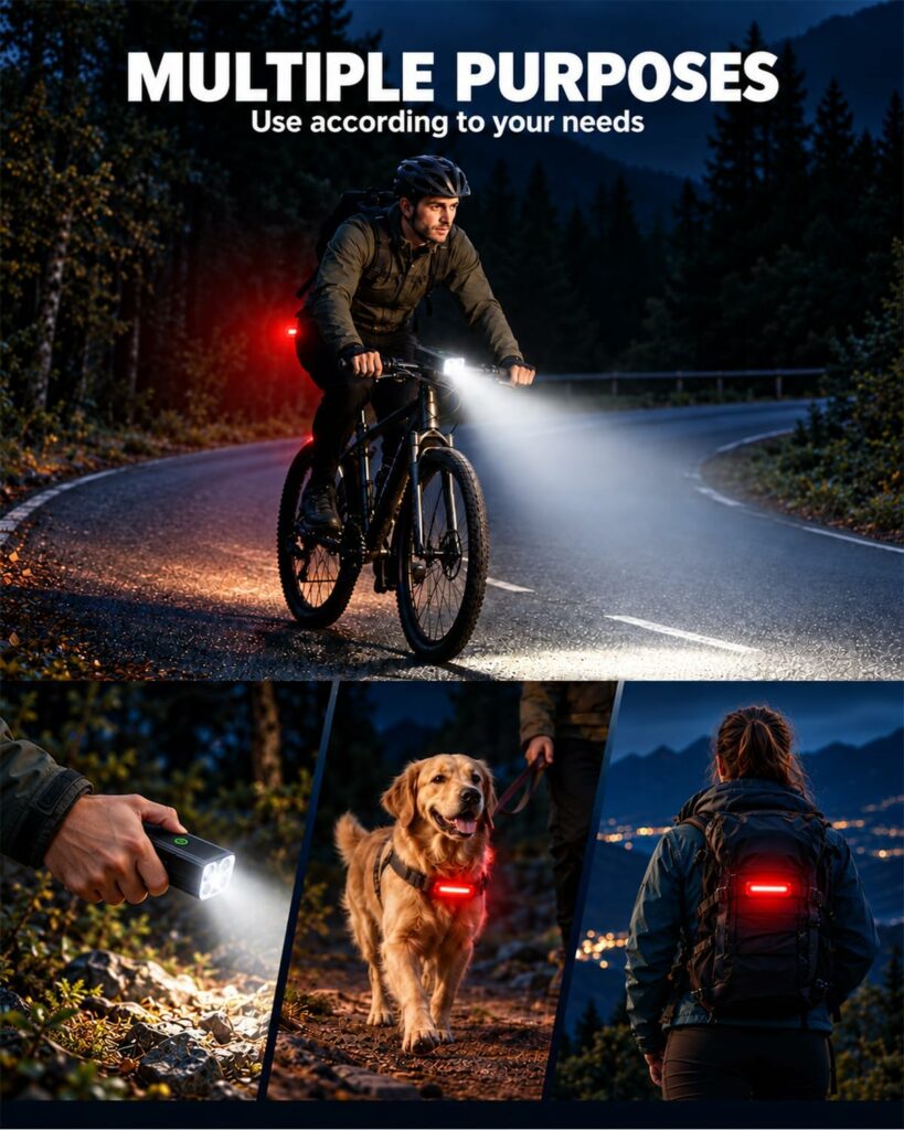 Luz led para bicicleta.