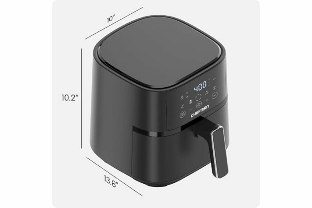 Freidora de aire – Freidora de aire compacta de 4 cuartos de galón para comidas rápidas y fáciles en minutos, cuenta con tecnología Hi-Fry para controles de pantalla táctil extra crujientes con 4 ajustes preestablecidos / Amazon