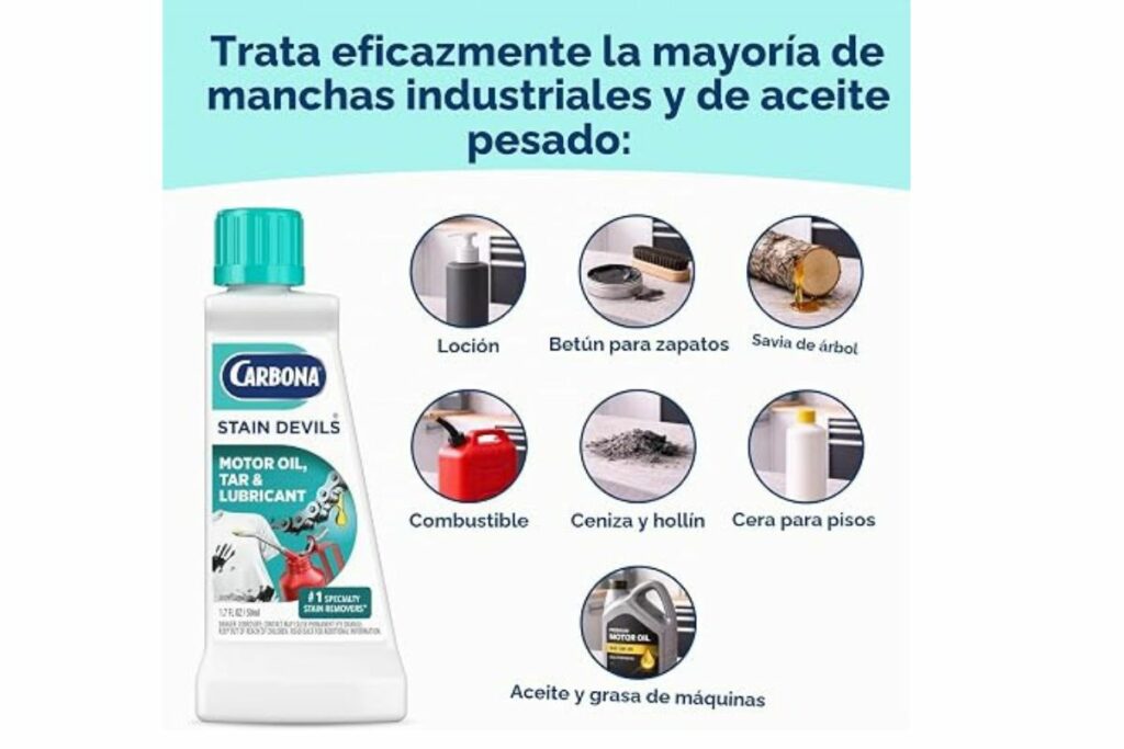 Carbona Stain Devils #7 Limpiador de manchas, aceite de motor, alquitrán / Amazon