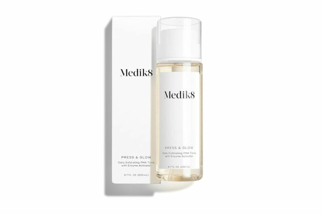 Medik8 Press & Glow PHA - Tónico facial exfoliante diario suave 6.7 oz / Amazon