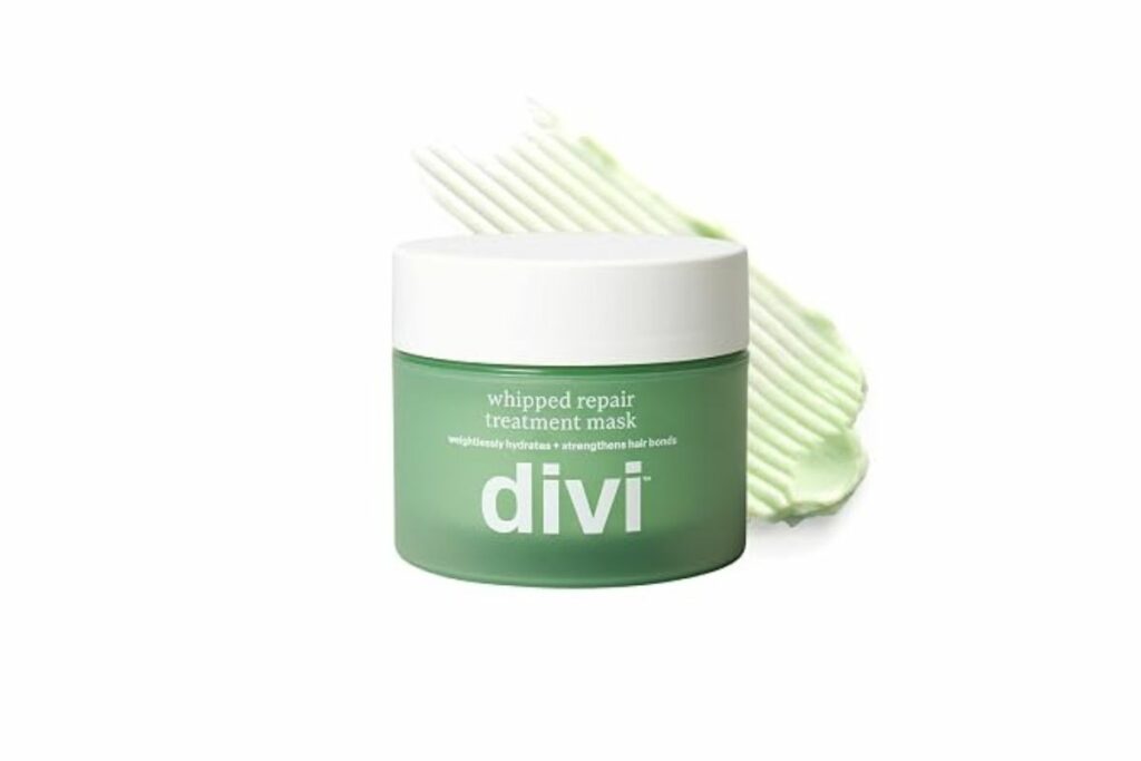 divi Máscara de tratamiento de reparación batida | Cabello seco, dañado y teñido | 8 onzas / Amazon